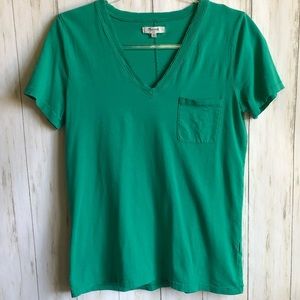 MADEWELL V Neck Pocket Tee Shirt